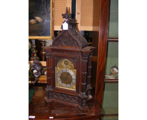 A 19th century Gothic bracket clock - 70cms high CONDITION REPORT Our team of trusted experts are on hand to help and always 