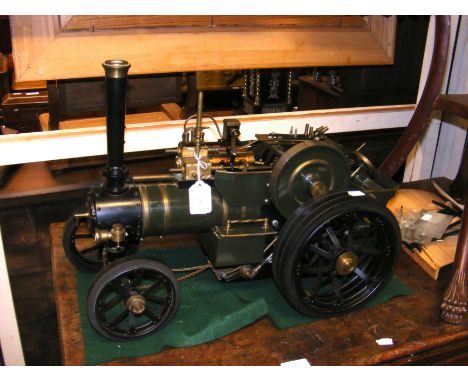 A scratch built Markie Precision live steam working model engine - 56cm long, 38cm highCONDITION REPORT.