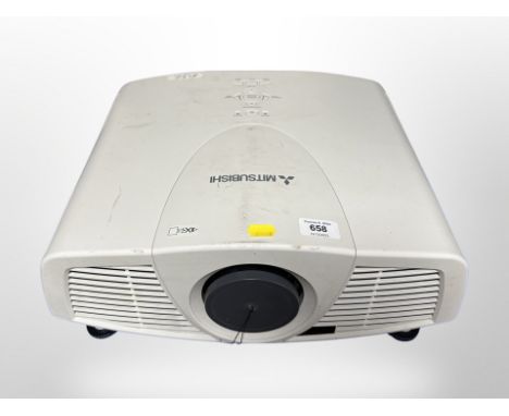 A Mitsubishi projector  CONDITION REPORT: No lead/remote. 