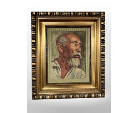 A gilt framed portrait print 59 cm x 50 cm