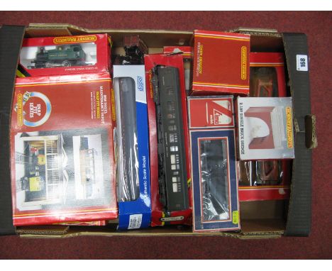 A Quantity of "OO" Gauge Locomotives, Rolling Stock, Lineside Accessories, by Hornby, Dapol, Lima including Hornby #R.077 GWR