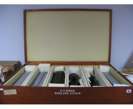 Six G Scale Outline American Rolling Stock Coaches and Tankers by Lehmann, L.G.B and other, presented in a wooden carry case.