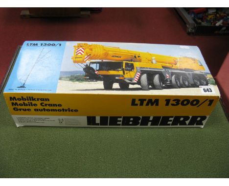 A Conrad 1:50th Scale Diecast Model #2097/0 LTM1300/1 Mobile Crane, Liebherr. Boxed