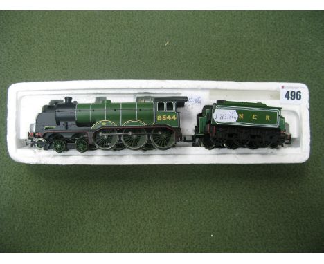Two "00" Gauge Locomotives and Tenders, Bachmann Lord Nelson Class 4-6-0 locomotive R/No 864, Southern malachite livery, Horn