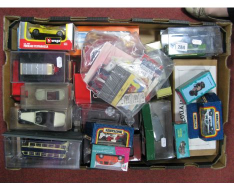 A Quantity of Diecast  Model Vehicles, by Matchbox, Corgi, Burago, Atlas Editions? Louaine, among others, including #OM43705 