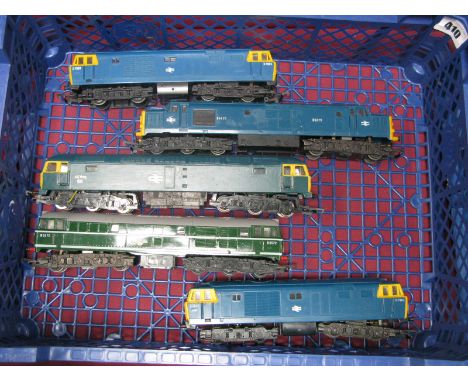 Five Triang, Hornby "00" Gauge Outline Diesel Locomotives all BR, including class 37 co-co diesel locomotive, R/No D6830, BR 