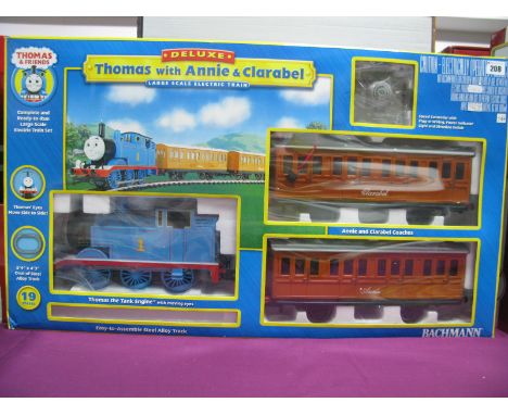 Bachmann Deluxe G Scale Electric Train Set, with Thomas The Tank Engine, Annie and Clarabel Coaches. Boxed. 