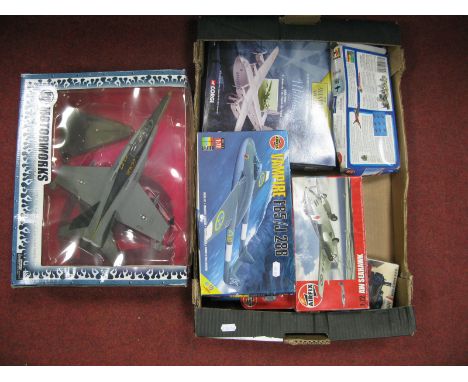 Two Boxed Diecast Military Model Aircraft, Corgi #47206 1:144th Scale Avro York (French Air Force), Motorworks VFA 27 Royal M