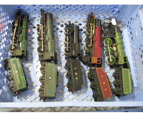 Five 00 Gauge Locomotives and Tenders by Triang, Airfix, Hornby, including Triang Princess Class 4-6-2 locomotive, R/No 6201 