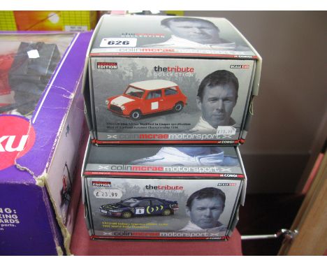 Two Boxed Corgi 1:43rd Scale Diecast Colin McRae Motorsport Diecast Cars, #VA12100 Subaru Impreza 2000CL Turbo 1995 World Ral