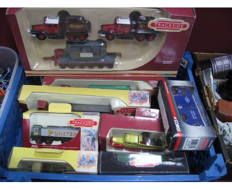 A Quantity of 1:76th Scale Diecast Commercial Vehicles, by Corgi 'Trackside' including #DG19803 Scammell Contractor x 2, Trai