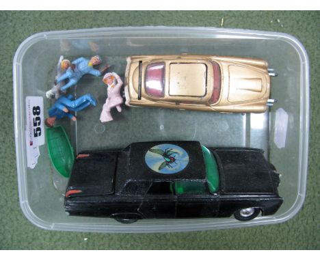 An Original Corgi Green Hornet - 'Black Beauty', with spinner and rocket. Missing one headlight and figure. Plus an original 