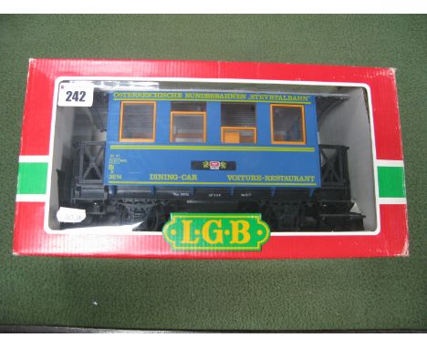 A G Scale Lehmann Gross Bahn Dining Car Carriage. Boxed