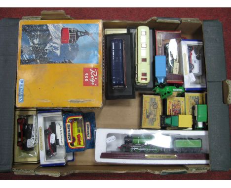 A Boxed Lehmann Rigi 900 Cable Car, four boxed matchbox 'models of yesteryear', vehicles including #y-6 supercharged Bugatti 