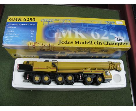 A Boxed Conrad (Germany) 1:50th Scale Diecast Model, #2091 grove crane GMK6250 all terrain hydraulic crane.