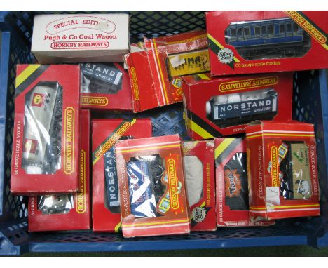 Twelve Hornby "OO" Scale Four Wheel Items of Rolling Stock, all playworn:- All Boxed