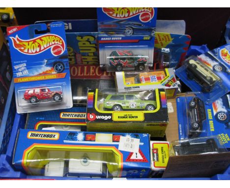 A Quantity of Diecast Model Range Rovers of Varying Scale, by Matchbox, Corgi, Burago, Road Legends, Hot Wheels and others, i