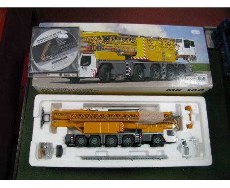 A Boxed Conrad (Germany) 1:50th Scale Diecast Model, #2102/0 mobile construction crane MK100 Liebherr, CD present.