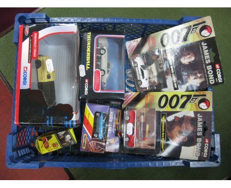 A Quantity of James Bond 007 Themed Diecast Model Vehicles, by Corgi, Matchbox, including circa 1981 Corgi Citroen 2CV 'For Y