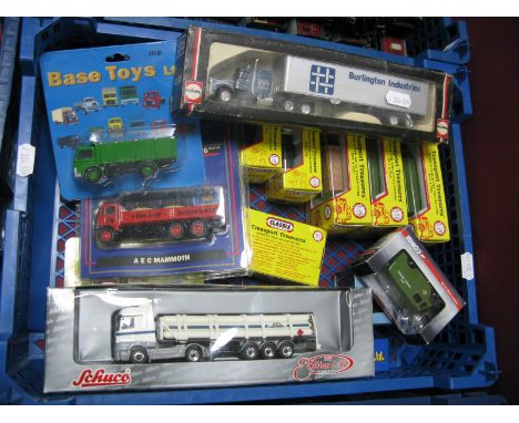 A Quantity of 1:76th and 1:87th Scale Trackside Diecast and Plastic Model Vehicles, by Schuco, Classix, Corgi, Herpa, Base-To