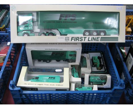 Eight Boxed Diecast Model Commercial Vehicles, of differing scale by Eligor,Norev, Corgi, Lion toys all in FPS automotive par