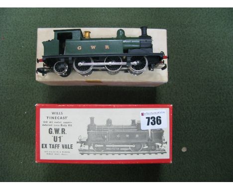 A Built Up 0-6-2 'OO' Scale White Metal Kit of a G.W.R Locomotive, by Wills Finecast. Fitted with chassis.