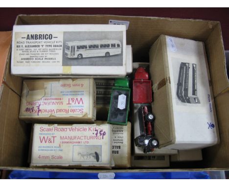 A Quantity of Made-up 00 Scale White Metal Bus Kits,  by Anbrico, Westward, among others.