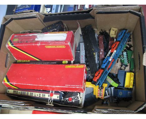 A Quantity of "OO" Gauge Rolling Stock, Lineside Accessories, by Hornby, Lima, Mainline Locomotive, including Lima "OO" gauge
