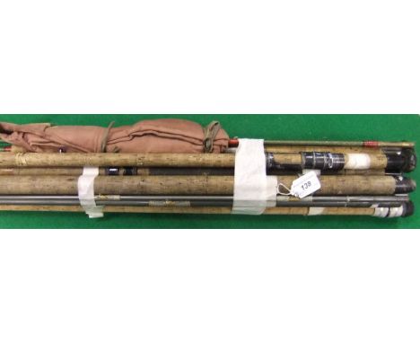 A collection of vintage fishing rods to include examples by Shakespeare, Abu and Sealey