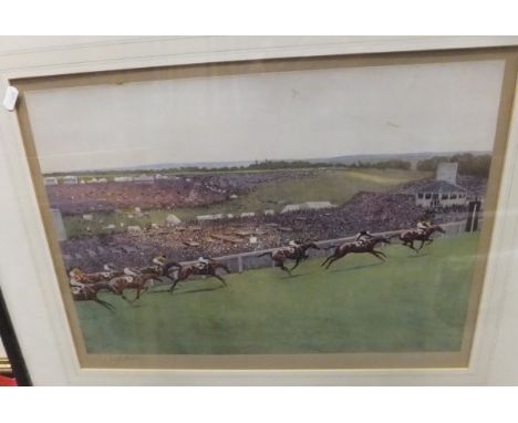 AFTER CECIL ALDIN "The Derby - The start and the finish", pair of colour prints, signed in pencil lower left