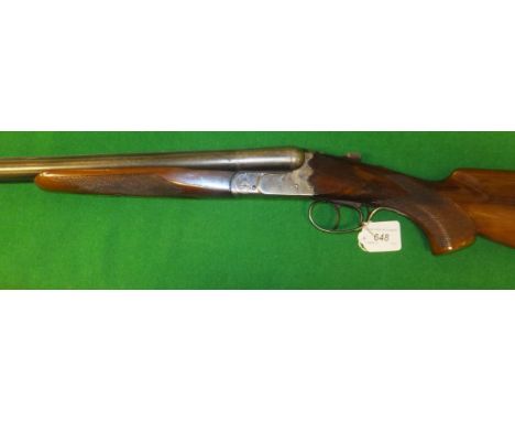 An Aramberri "Compact" 12 bore shotgun - live pigeon, double barrel, side by side, box lock, ejector, 28" barrels (No. 164877