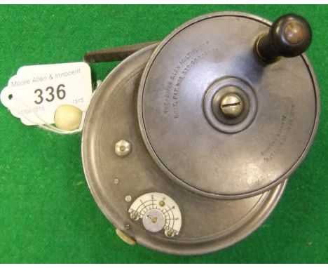 A Hardy "Super Silex Multiplier" 3½" diameter multiplying spinning reel
 CONDITION REPORTS Is in used condition with some lig