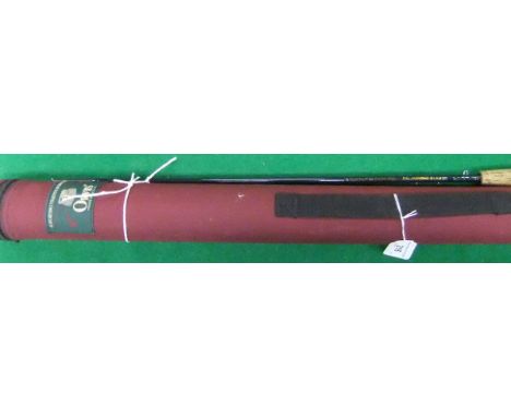 An Orvis "Trident TLS" 9½ ft three piece trout fly rod, together with maker's case
