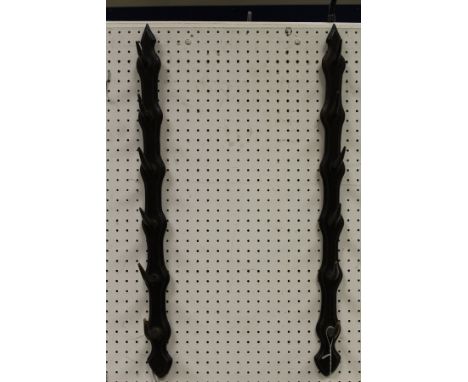 An antler set whip rack of two pieces CONDITION REPORTS Each bearing paper label verso inscribed "Allez Freres 1, Rue St Mart