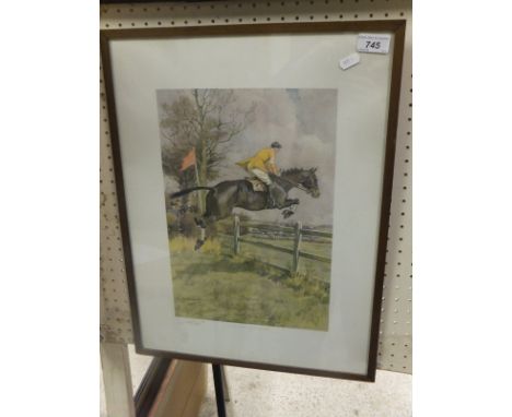 AFTER GILBERT HOLIDAY "The Grand National - The Chair", signed artist's proof, together with AFTER GILBERT HOLIDAY "The Grand