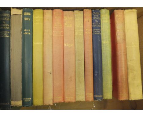 A box containing twelve various hunting-related books, all illustrated by Lionel Edwards, to include LIONEL DAWSON COLLINS "S
