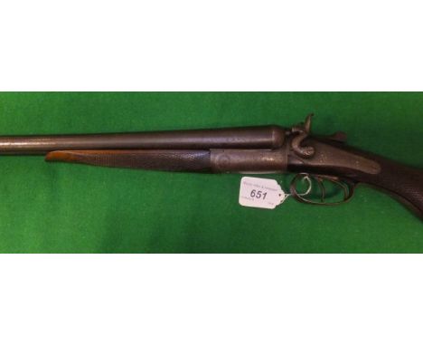 A BB Jenvey of Grantham 28 bore (28 chamber bored to 30) shotgun, double barrel, side by side, hammer action, 28" barrels (No