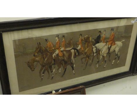 AFTER LIONEL EDWARDS "On the Way to the Meet", "Returning Home" and "Water", a set of three chromolithographic prints CONDITI