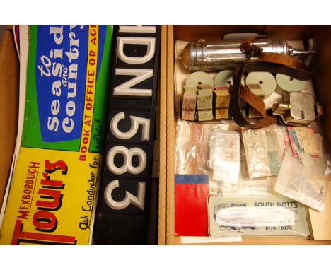 Collection of bus related memorabilia and ephemera, predominantly Yorkshire bus companies 1960s/70s, including Williamson Tic