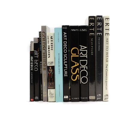 Eleven Art Deco related books including: three works on Erte, four books by Victor Arwas, 'Le Ceramiche Lenci', Goldscheider,