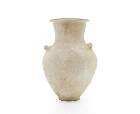 A Roman amphora vessel,  probably 400BC,  22.5cm high,  together with two letters,  to and from the Department of Greek and R