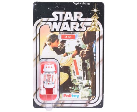Palitoy Star Wars R5-D4 Vintage Original Carded Figure, 3 ¾ inches mint, with mint bubble on near mint to mint 20 back unpunc