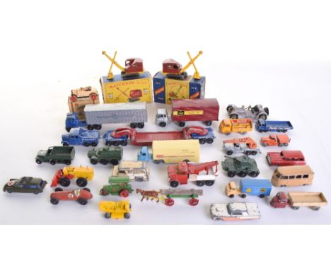 Quantity of Playworn Matchbox Major Packs,regular wheels and other makes, including two M-4 Ruston Bucyrus models, 1st and 2n