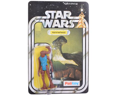 Palitoy Star Wars Hammerhead Vintage Original Carded Figure, 3 ¾ inches mint, with mint bubble on near mint to mint 20 back u