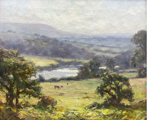 Augustus William Enness (British 1876-1948): View over the River Wharfe, oil on canvas signed l.l. 49cm x 59cmCondition Repor