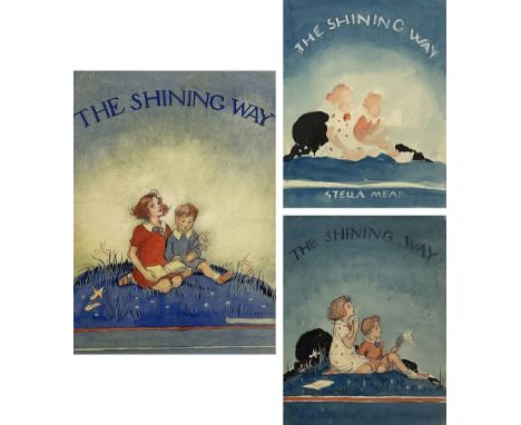 Helen Jacobs BWS (British 1888-1970): 'The Shining Way', three watercolour illustrations for the cover of Stella Mead's book 