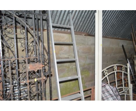 An aluminium ladder