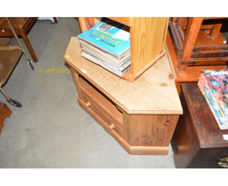 A strip pine TV stand 