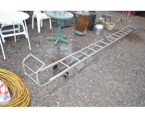 An aluminum ladder