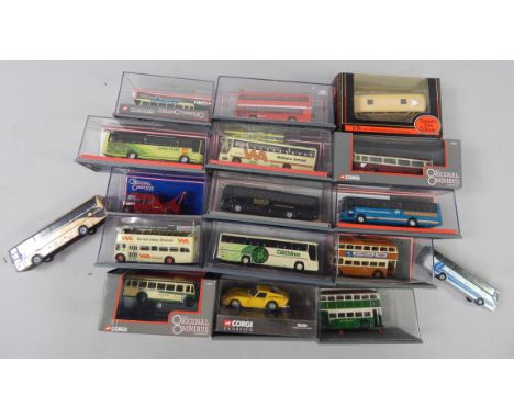 Various boxed Corgi and other diecast vehicles, to include original Omnibus double decker bus, 6cm high, in perspex style cas